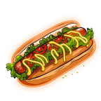 Creative Tasty Burger Big Burger with LED neon sign product image