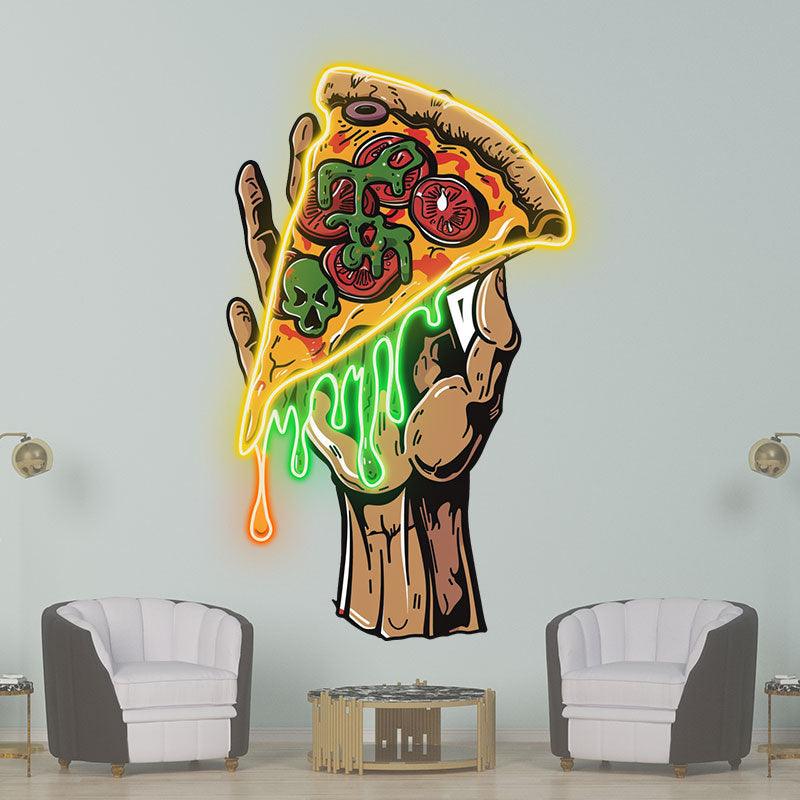 Delicious Pizza Large Hand-held Pizza LED neon sign product image