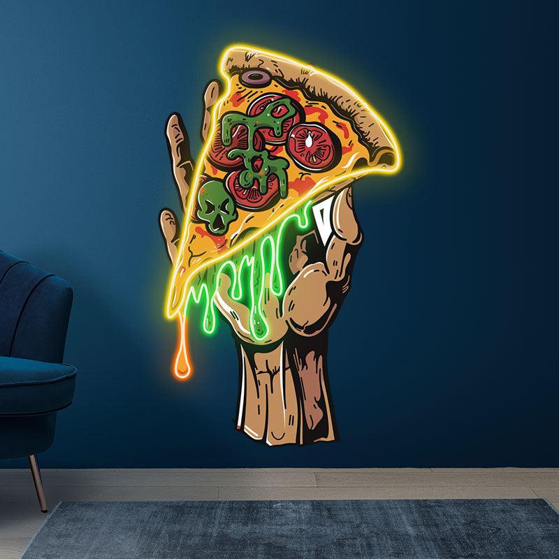 Delicious Pizza Large Hand-held Pizza LED neon sign product image