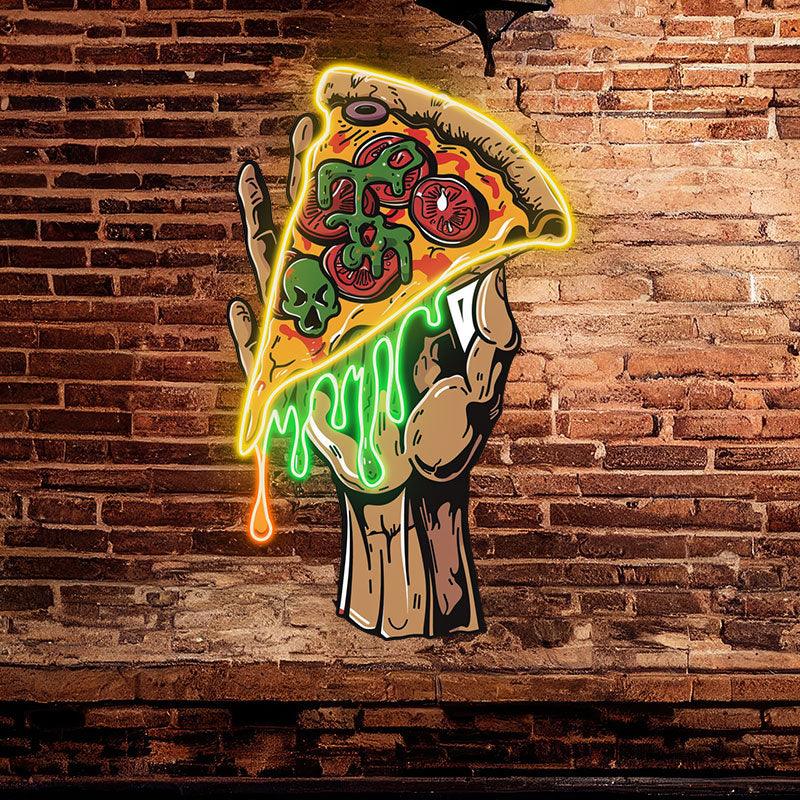 Delicious Pizza Large Hand-held Pizza LED neon sign product image