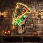 Delicious Pizza Large Hand-held Pizza LED neon sign product image