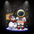 Christmas Astronauts and Snowmen: a LED neon sign by NeonCS