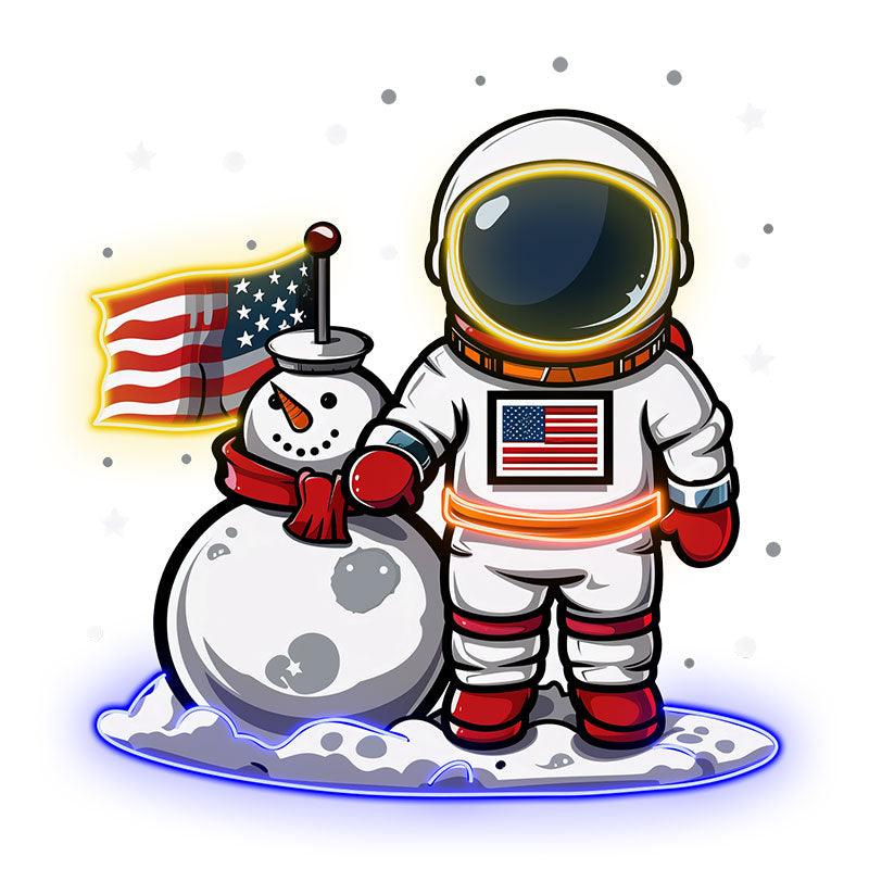 Christmas Astronauts and Snowmen: a LED neon sign product image