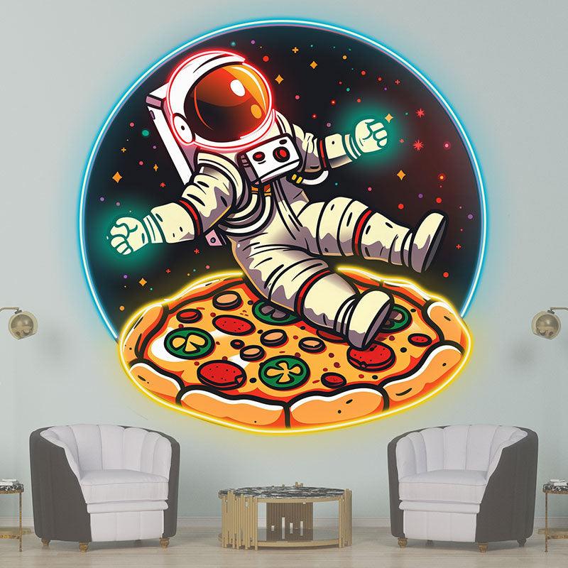 Delicious in Space Astronaut Lying on LED neon sign product image
