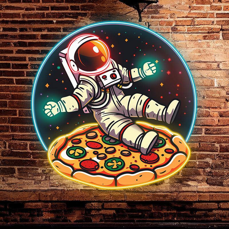 Delicious in Space Astronaut Lying on LED neon sign product image
