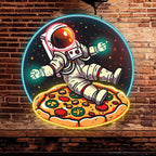 Delicious in Space Astronaut Lying on LED neon sign product image