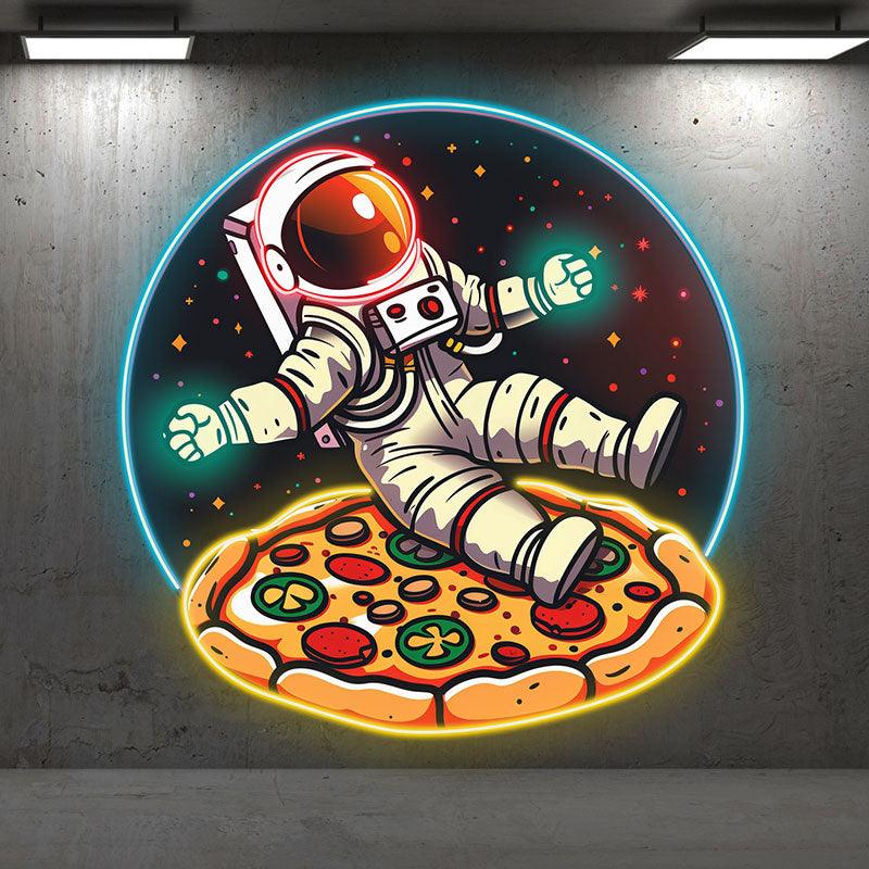 Delicious in Space Astronaut Lying on LED neon sign product image