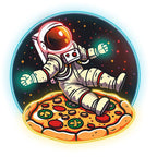 Delicious in Space Astronaut Lying on LED neon sign product image