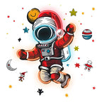 Astronaut Santa's Space Adventure: LED neon sign product image