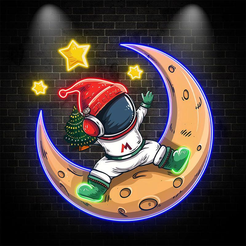 Christmas Miracle on the Moon: LED neon sign by NeonCS