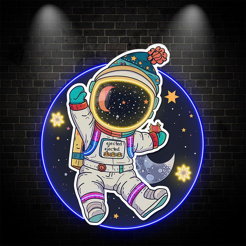 Colorful Christmas Spacesuits: a LED neon sign by NeonCS
