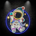 Colorful Christmas Spacesuits: a LED neon sign by NeonCS