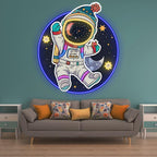 Colorful Christmas Spacesuits: a LED neon sign product image