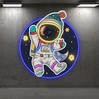 Colorful Christmas Spacesuits: a LED neon sign product image
