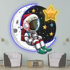 Christmas Eve on the Moon: Astronauts LED neon sign product image