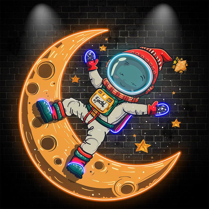 Merry Christmas Astronaut : a Holiday LED neon sign by NeonCS