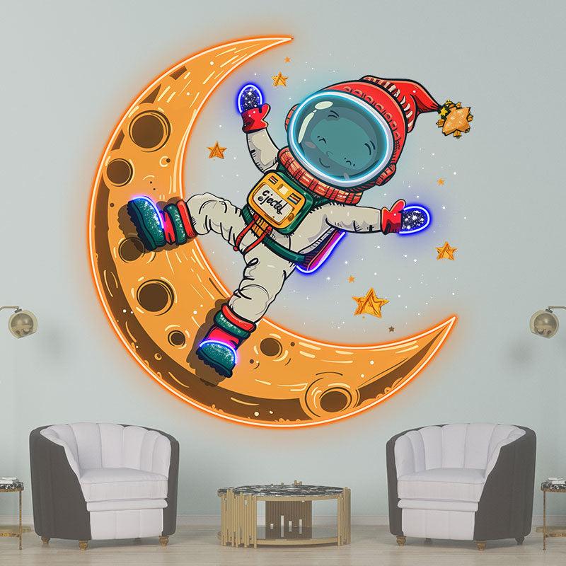 Merry Christmas Astronaut : a Holiday LED neon sign product image