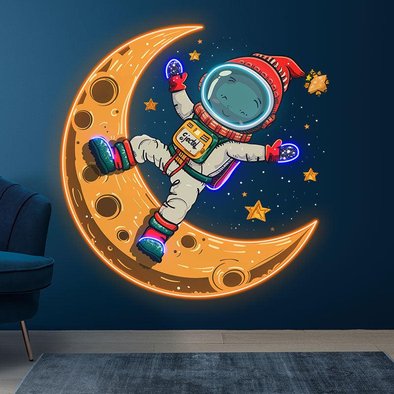Merry Christmas Astronaut : a Holiday LED neon sign product image