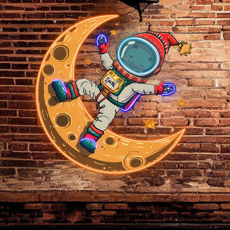 Merry Christmas Astronaut : a Holiday LED neon sign product image
