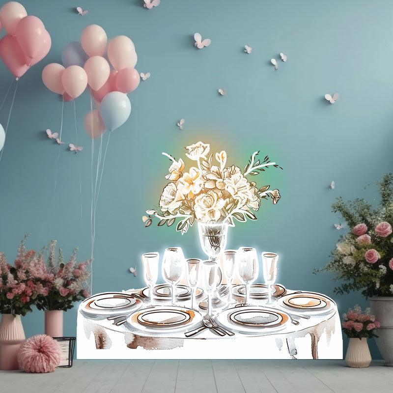 Romantic Wedding White Table Lights LED neon sign product image