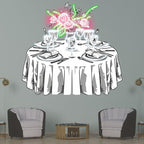 Wedding Delight: Pink Flowers on White LED neon sign product image