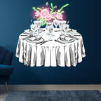 Wedding Delight: Pink Flowers on White LED neon sign product image