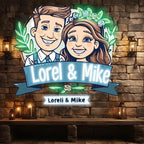 Customized Bride & Groom Name Wedding LED neon sign product image