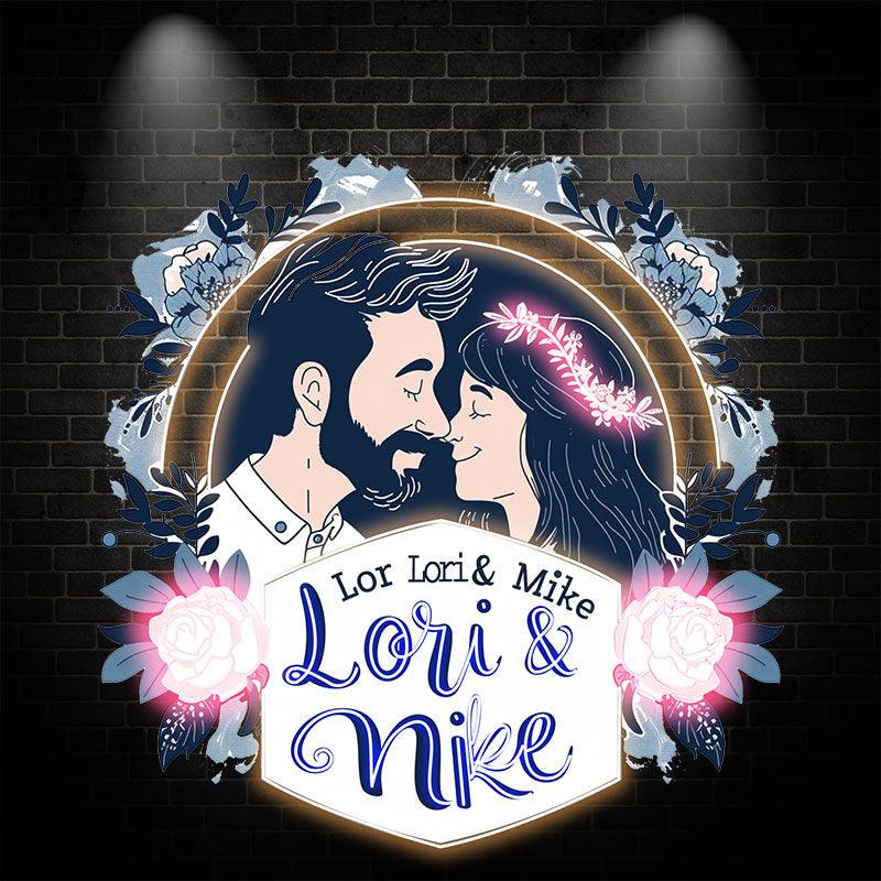 Romantic Customized Bride & Groom Name LED neon sign by NeonCS