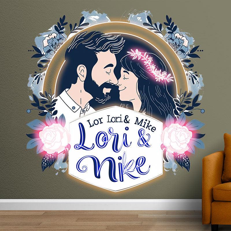 Romantic Customized Bride & Groom Name LED neon sign product image