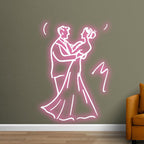 Romantic Wedding Dancing Bride and LED neon sign product image
