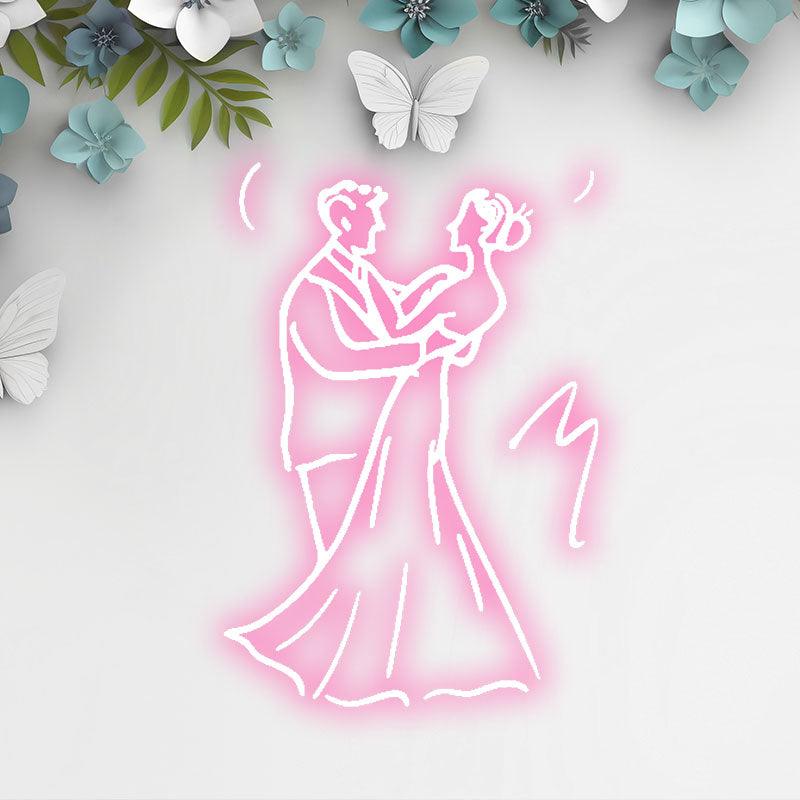 Romantic Wedding Dancing Bride and LED neon sign product image