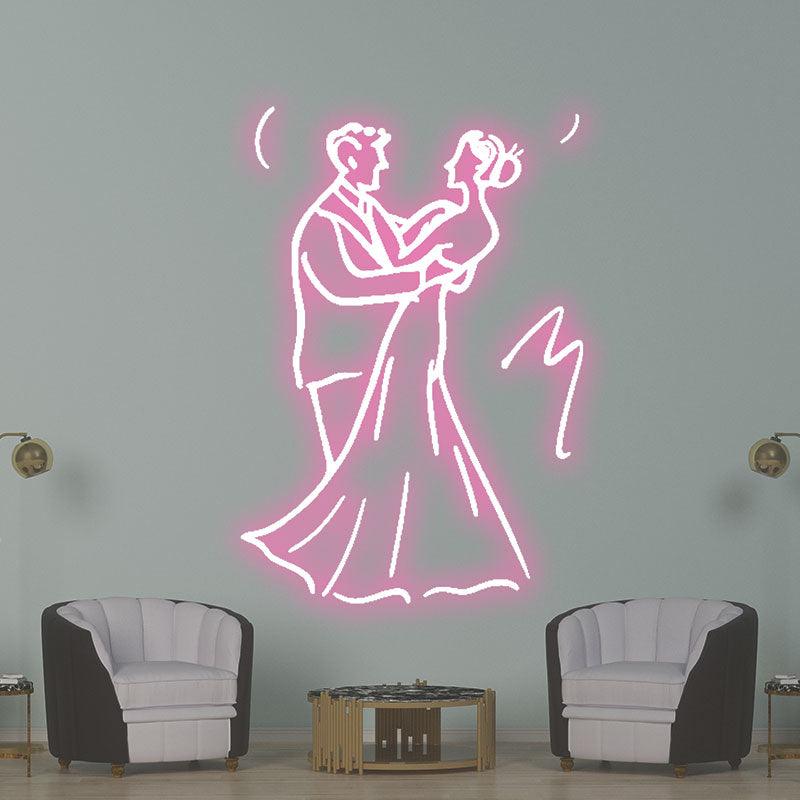 Romantic Wedding Dancing Bride and LED neon sign product image