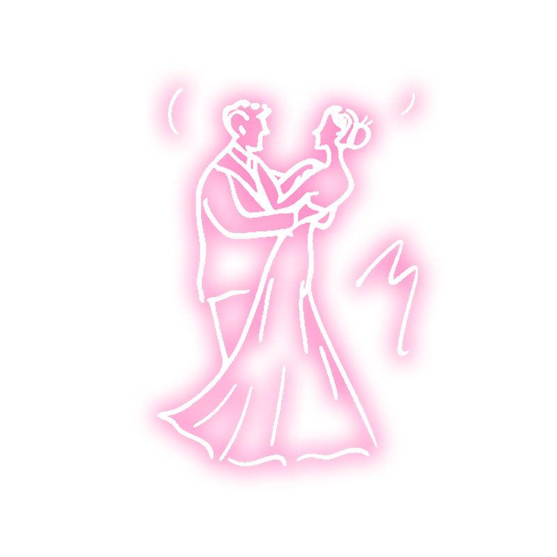 Romantic Wedding Dancing Bride and LED neon sign product image