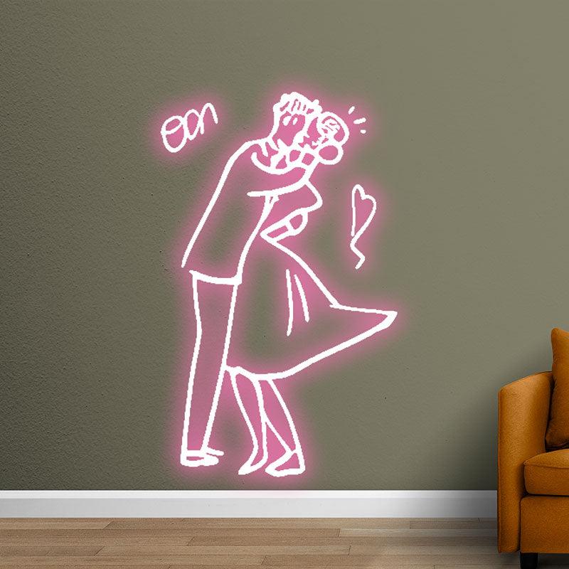 Romantic Wedding Dancing Bride and LED neon sign product image