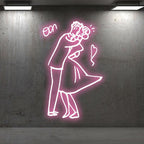 Romantic Wedding Dancing Bride and LED neon sign product image