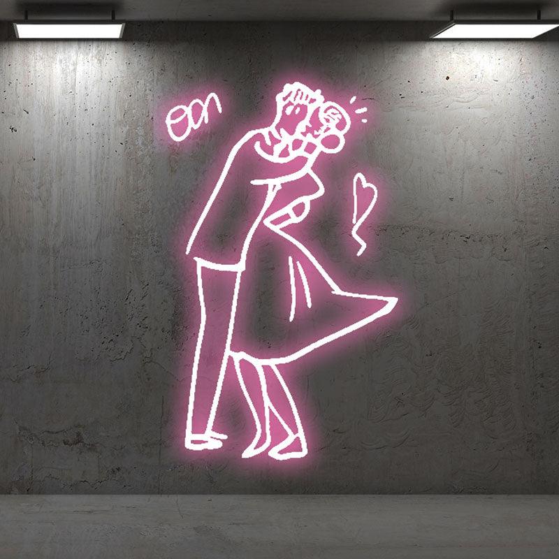 Romantic Wedding Dancing Bride and LED neon sign product image