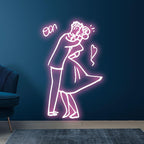 Romantic Wedding Dancing Bride and LED neon sign product image