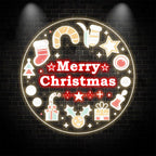 Creative Round Merry Christmas Gift & LED neon sign by NeonCS