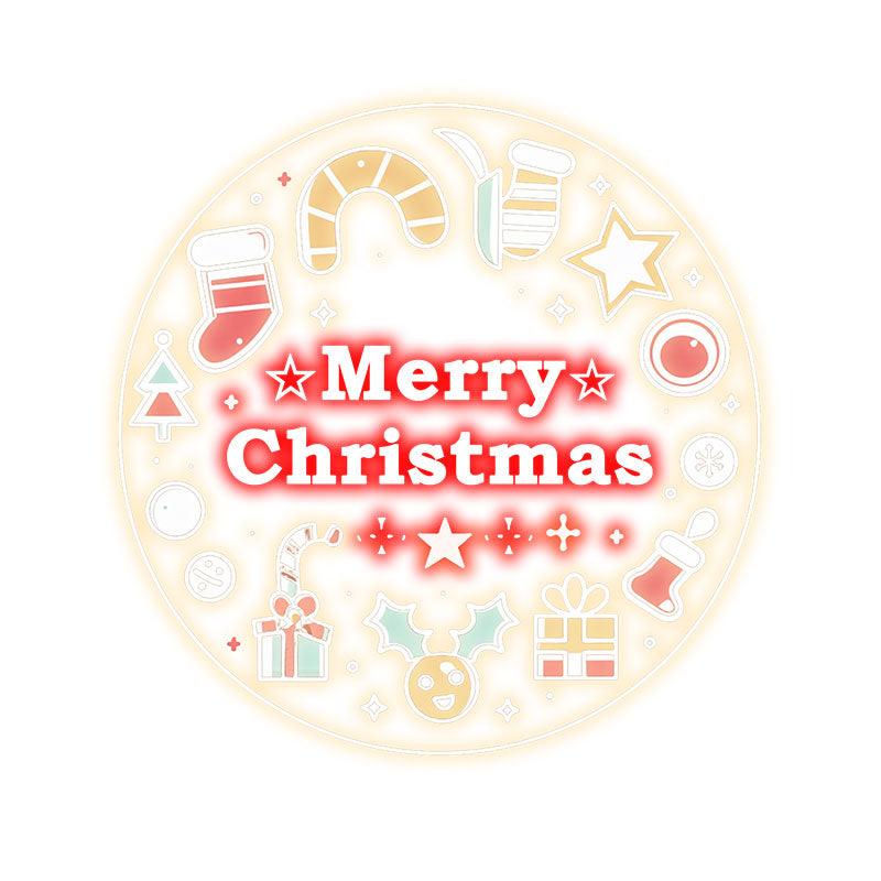 Creative Round Merry Christmas Gift & LED neon sign product image