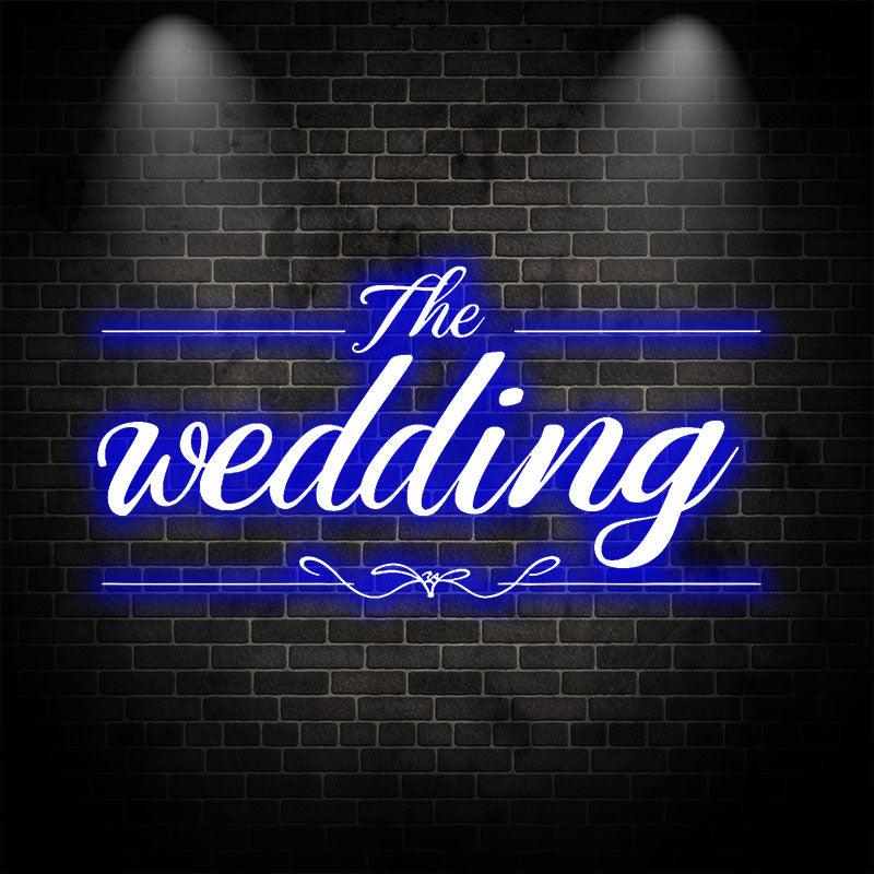 Fully Customizable Blue Wedding LED neon sign by NeonCS