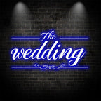 Fully Customizable Blue Wedding LED neon sign by NeonCS