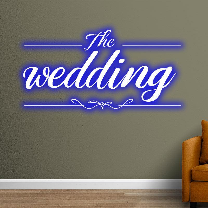 Fully Customizable Blue Wedding LED neon sign product image