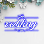 Fully Customizable Blue Wedding LED neon sign product image