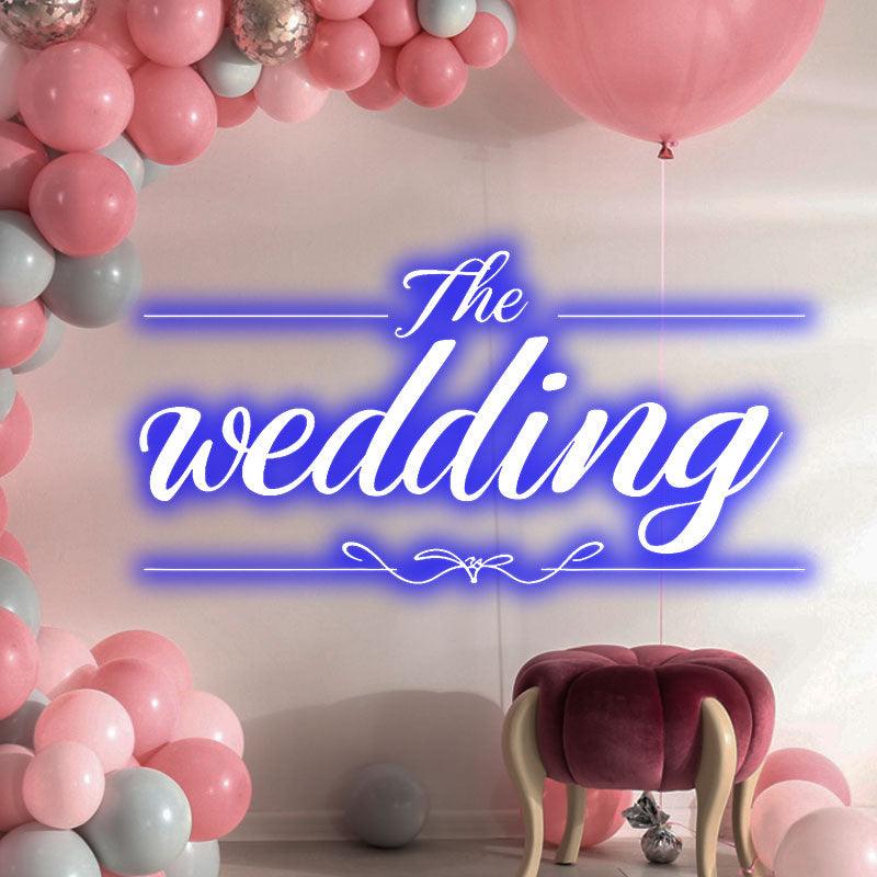 Fully Customizable Blue Wedding LED neon sign product image