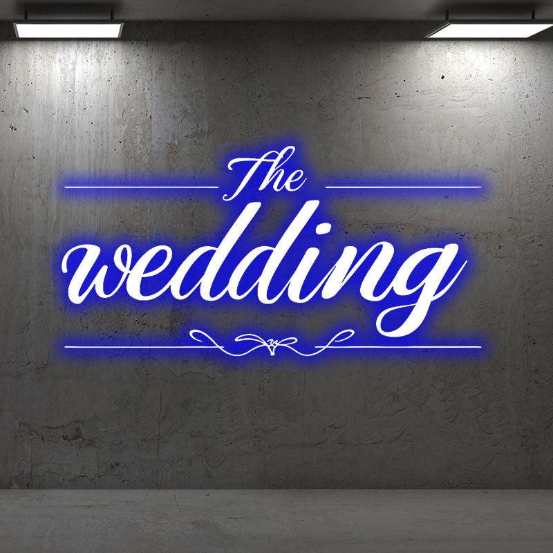 Fully Customizable Blue Wedding LED neon sign product image