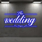 Fully Customizable Blue Wedding LED neon sign product image