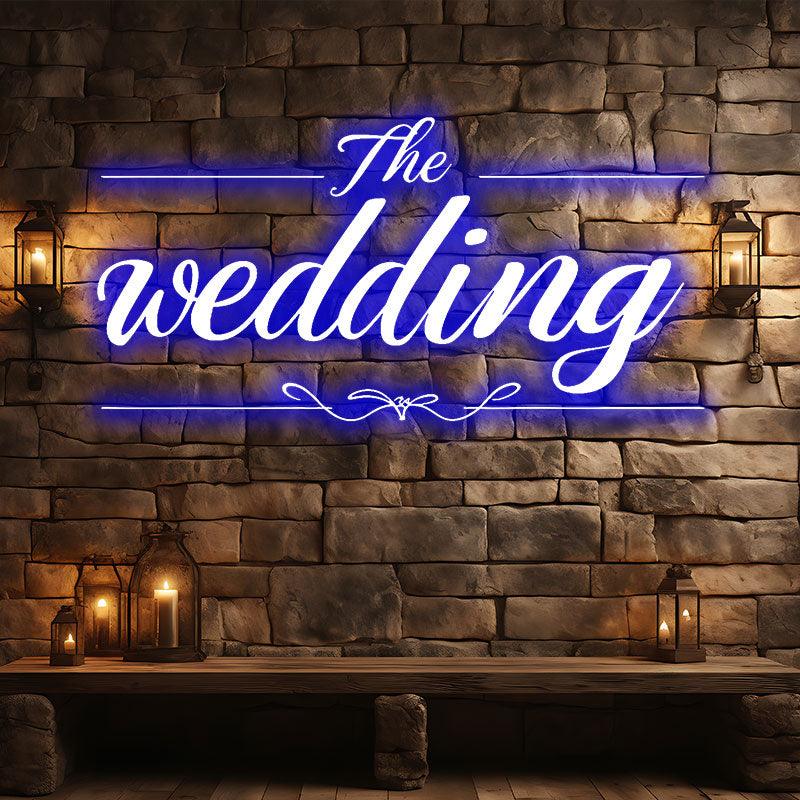 Fully Customizable Blue Wedding LED neon sign product image
