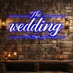 Fully Customizable Blue Wedding LED neon sign product image