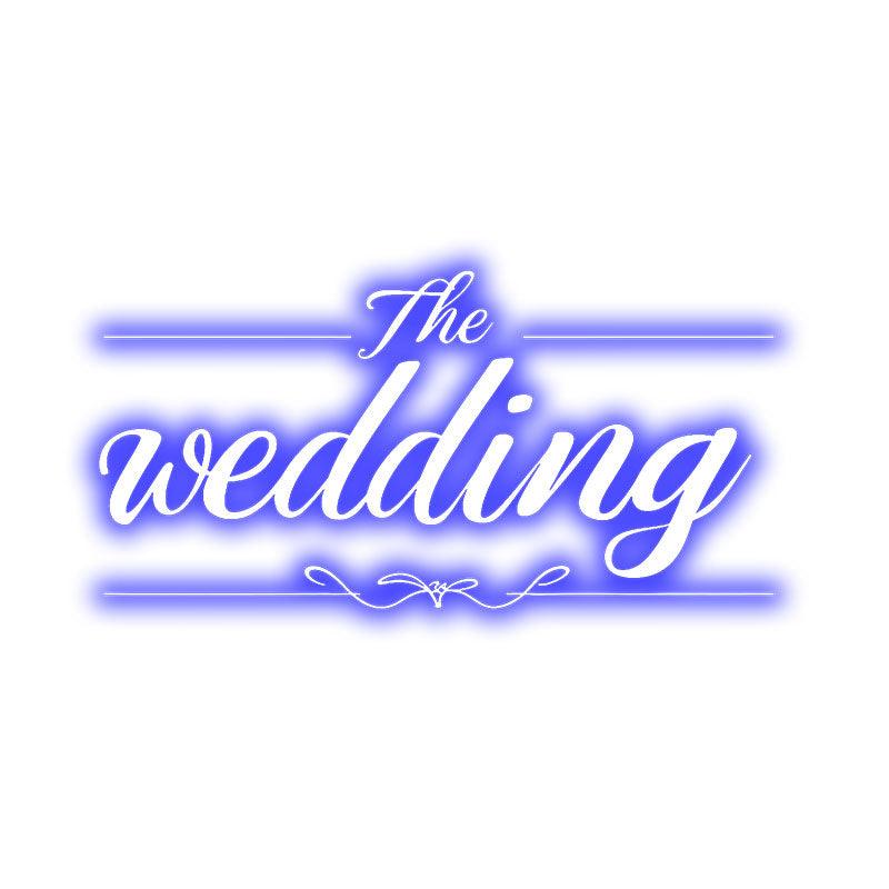 Fully Customizable Blue Wedding LED neon sign product image