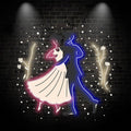 Romantic Dancing Wedding Bride and LED neon sign by NeonCS